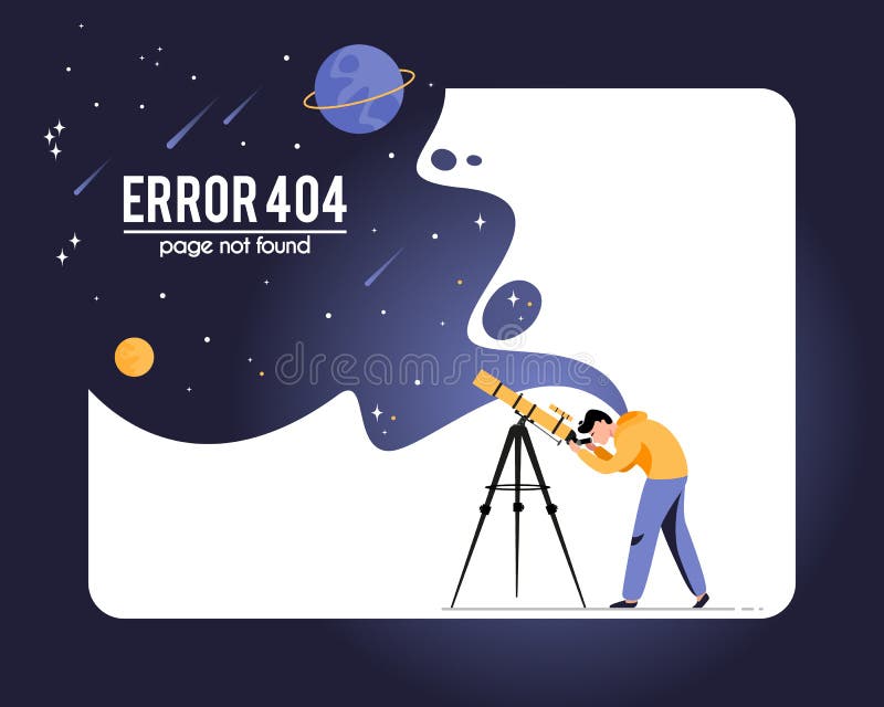 404 error page not found isolated in white background royalty free illustration