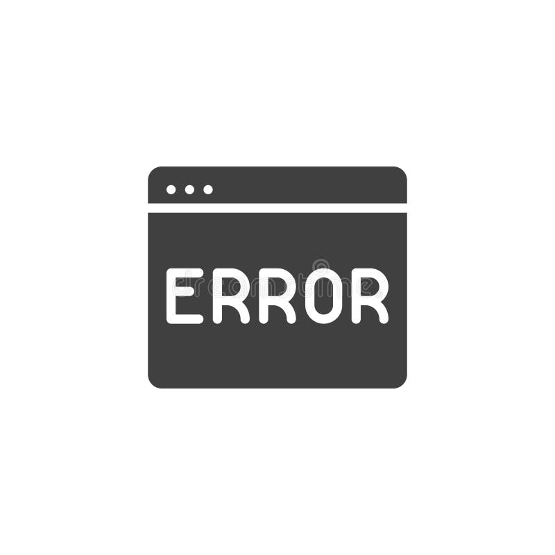 Error page vector icon vector illustration