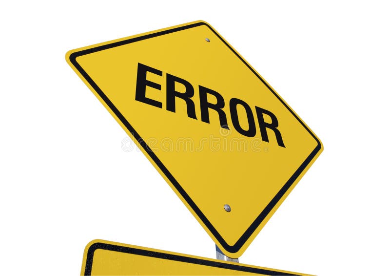 Error Road Sign