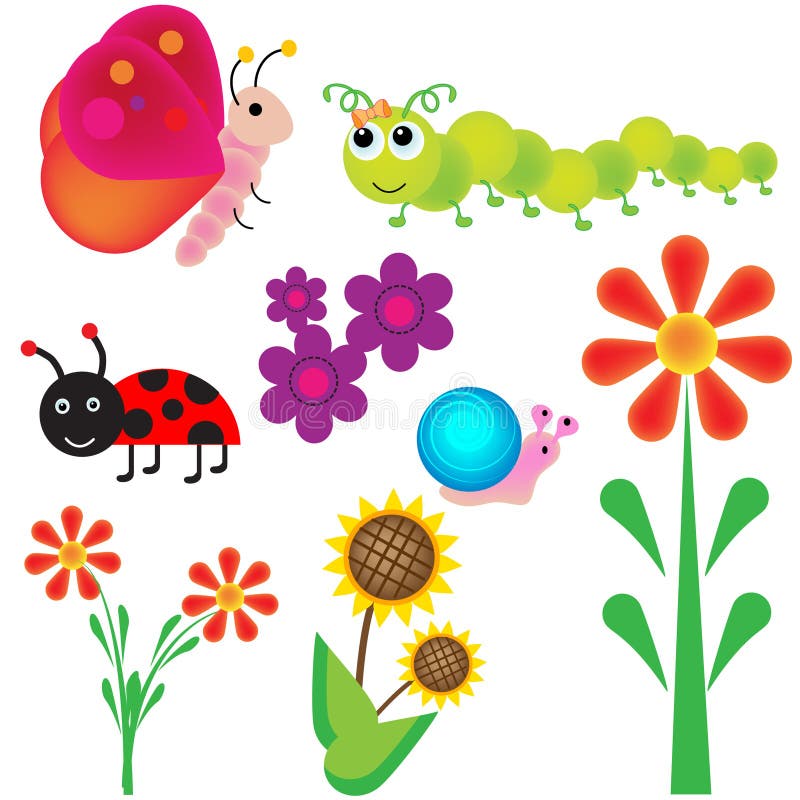 Errori di programma nel giardino illustrazione di stock Errori di programma nel giardino illustrazione di stock