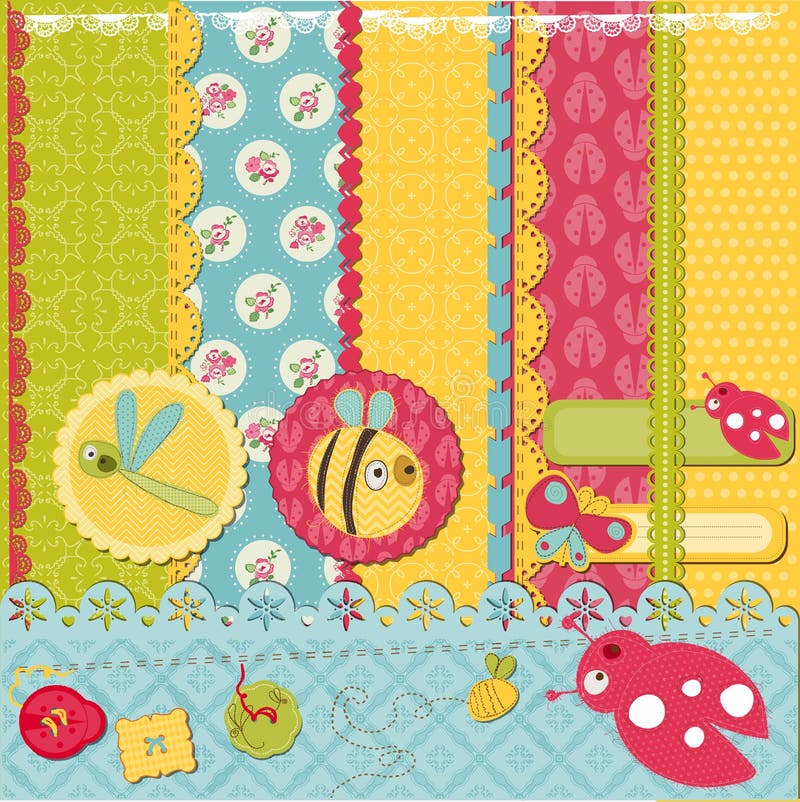 Bichinhos Divertidos ilustração royalty free