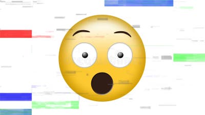 Erstauntes Gesicht emoji stock footage. Video von austausch - 144670052