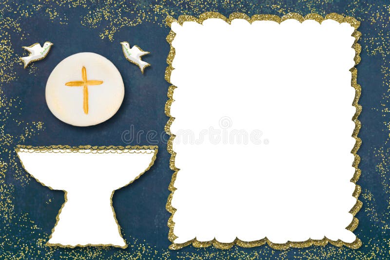 Erste Einladungskarte der heiligen Kommunion