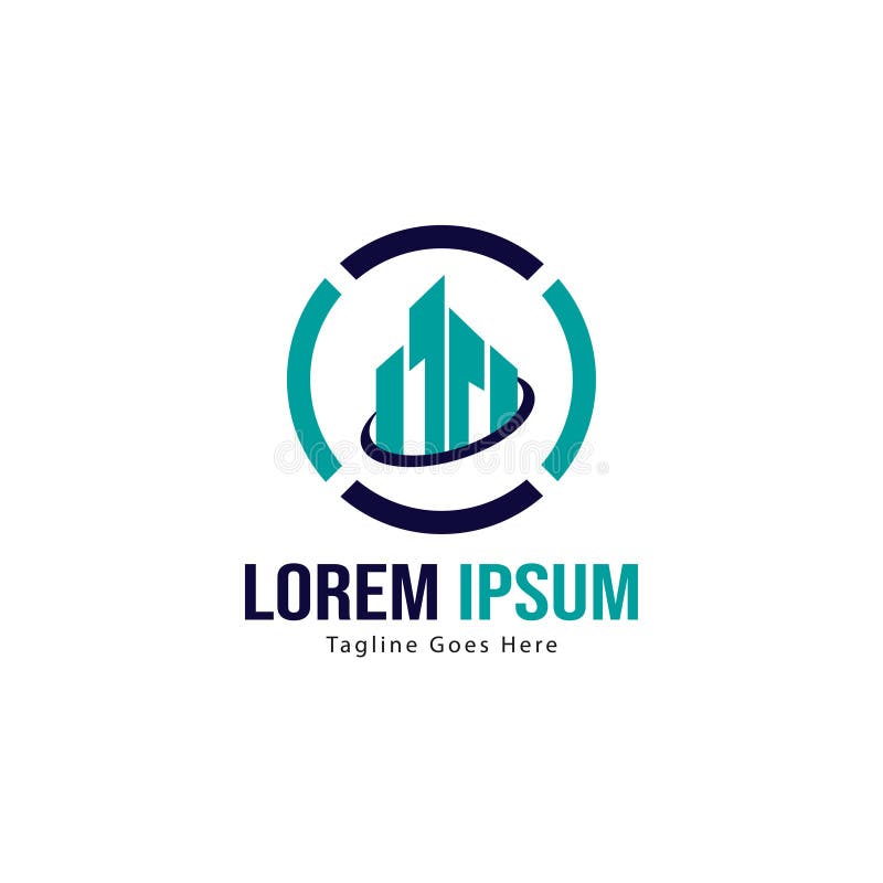Erstellen Von Logo Vorlagen Minimalistisches Baulogo Mit Modernem Rahmen Vektor Abbildung Illustration Von Minimalistisches Vorlagen