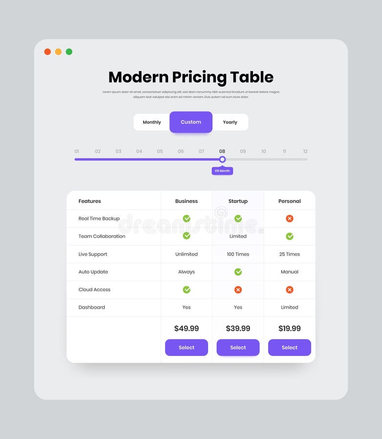 Erstellung eines professionellen Geschäftsmodells und Planung eines Webinterface mit benutzerdefiniertem Filter lizenzfreie abbildung