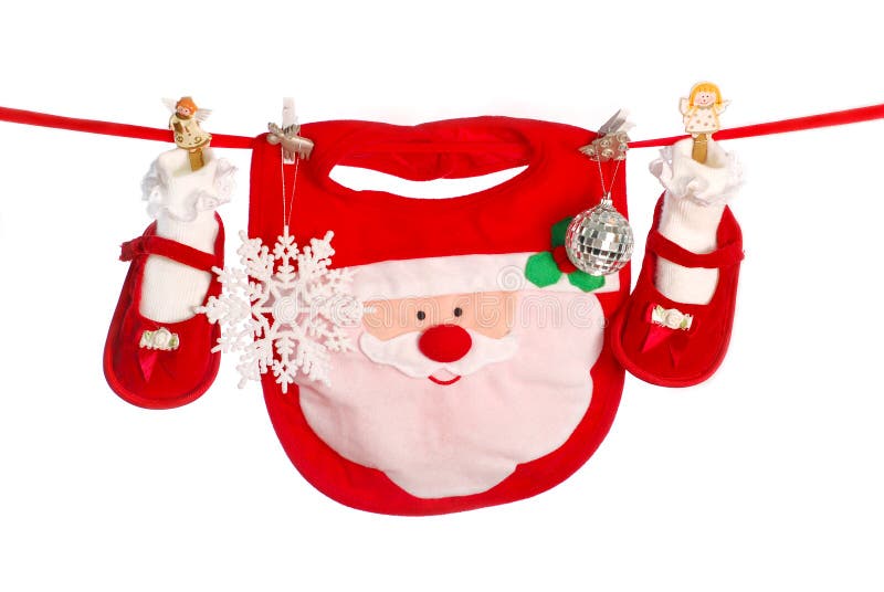 Erstes Weihnachten stockfotografie Erstes Weihnachten stockfotografie