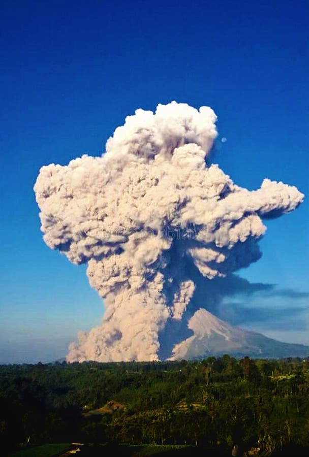 The Eruption of Mount Sinabung Stock Image Image of nature, mount