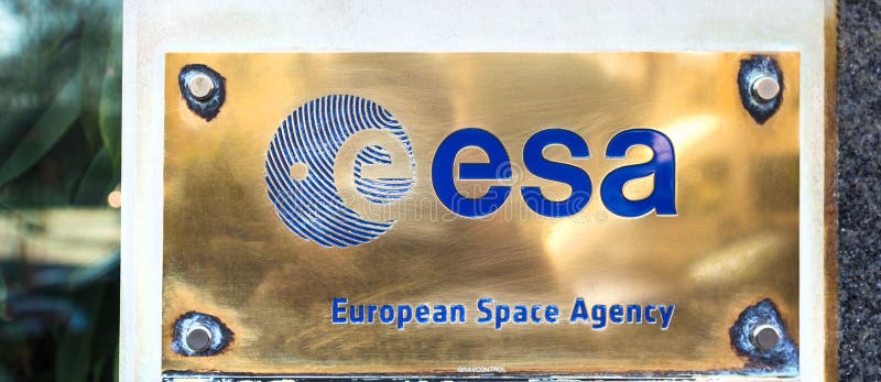Esa Europees Ruimte-Agentschapteken in Brussel België royalty-vrije stock fotografie Esa Europees Ruimte-Agentschapteken in Brussel België royalty-vrije stock fotografie