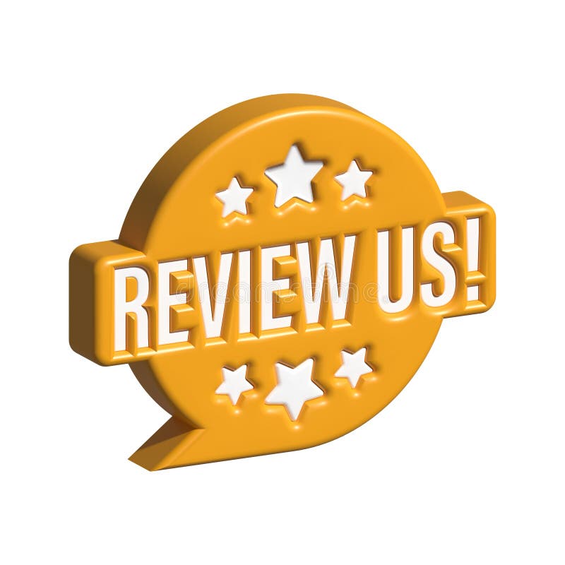 Review us. User rating concept. Review and rate us stars. Business concept. 3D illustration. Review us. User rating concept. Review and rate us stars. Business concept. 3D illustration.