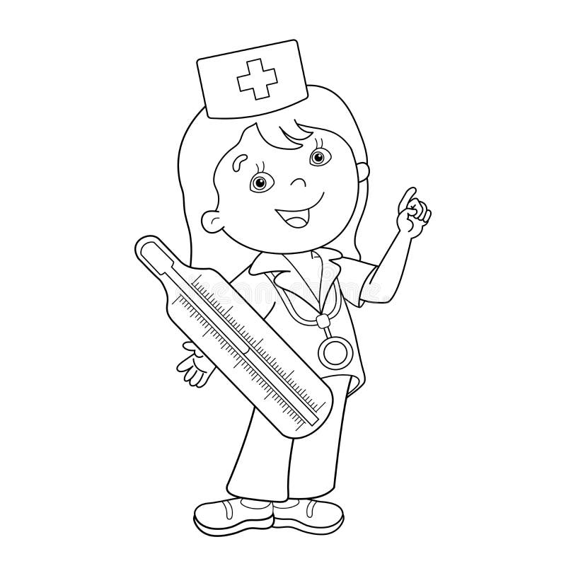 Doutor com desenhos para colorir de enfermeira - desenhos para colorir de  enfermeira - desenhos para colorir para crianças e adultos