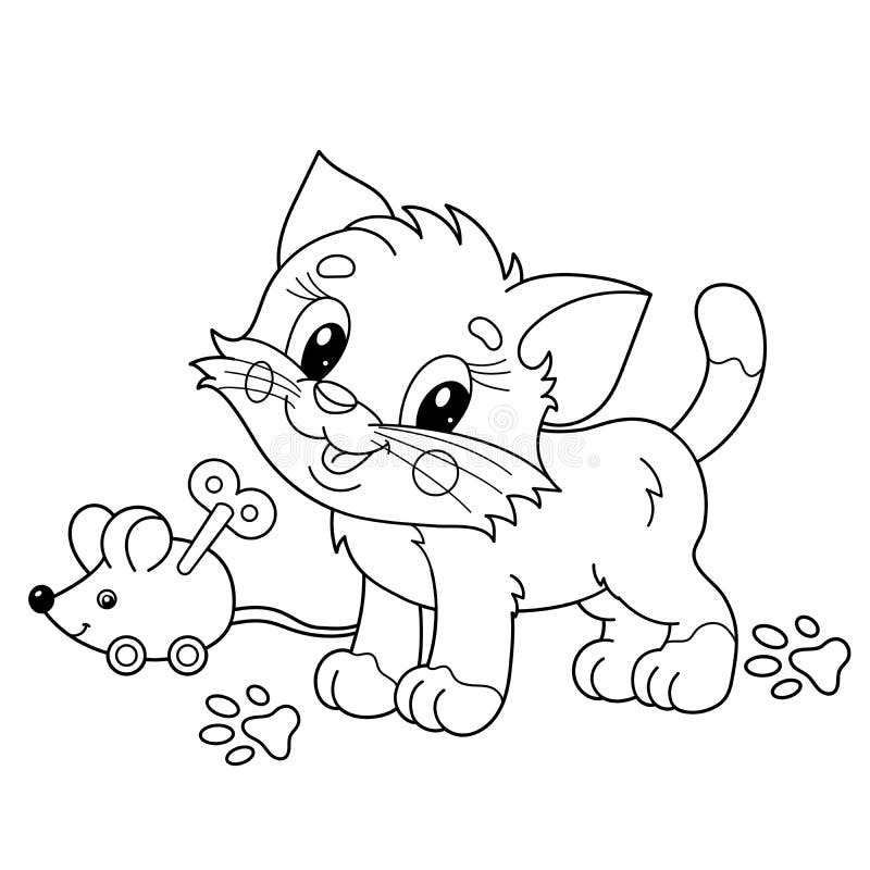 Vetores de Cartoon Ilustração De Gato Ou Gatinho Kawaii e mais imagens de  Animal - Animal, Animal de estimação, Brinquedo - iStock