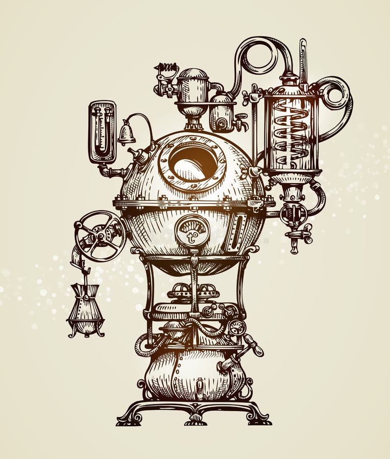 Esboço do instrumento da destilação do vintage Ilustração Moonshining do vetor ilustração do vetor Esboço do instrumento da destilação do vintage Ilustração Moonshining do vetor ilustração do vetor