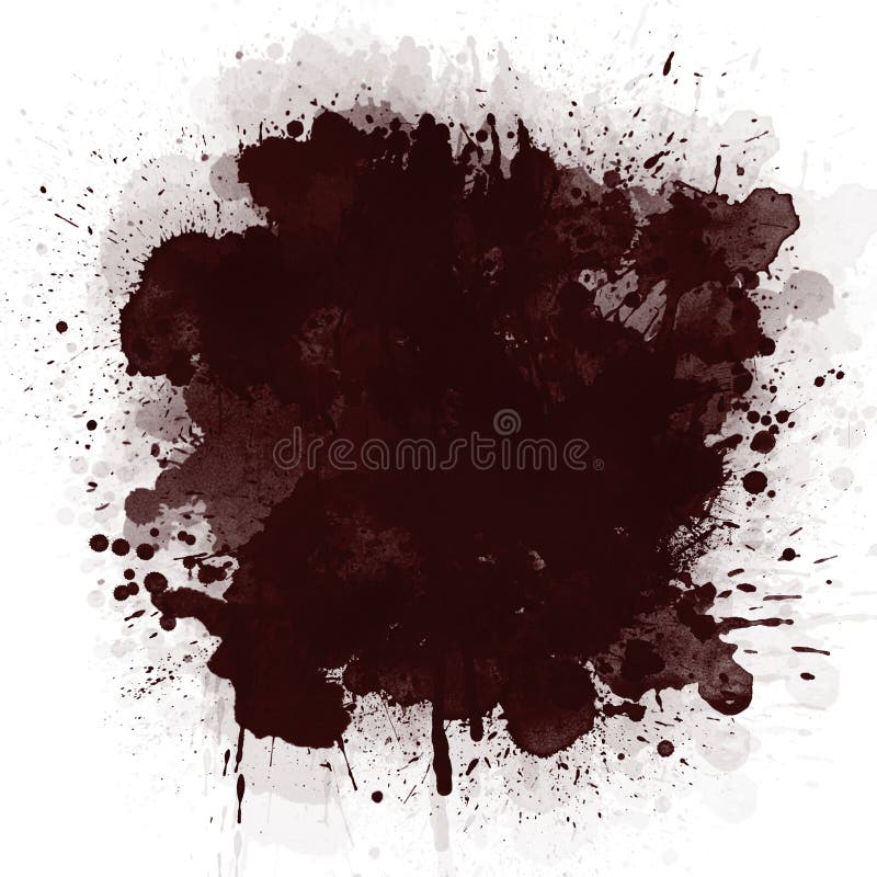 Abstract splats splashes and blobs of black ink paint in different shapes drips isolated on white. Abstract splats splashes and blobs of black ink paint in different shapes drips isolated on white