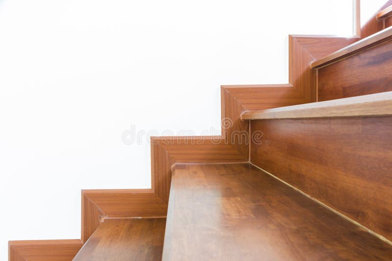 Escadaria de madeira fotografia de stock