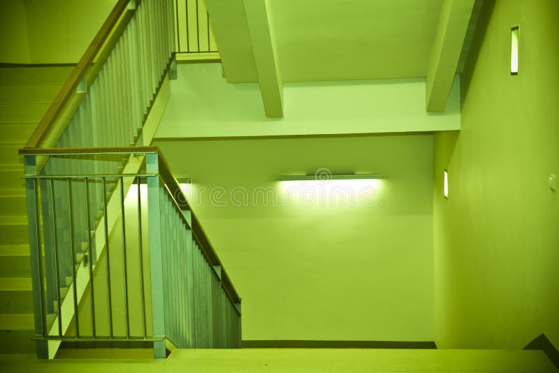 Escadaria verde