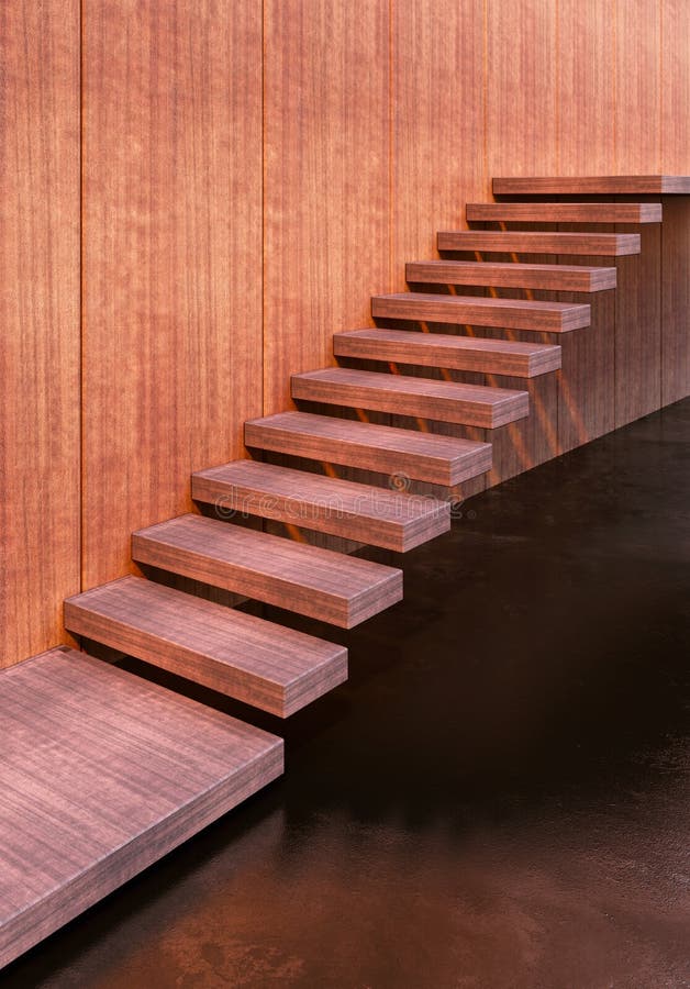 Escadas de estilo minimalista ilustração royalty free