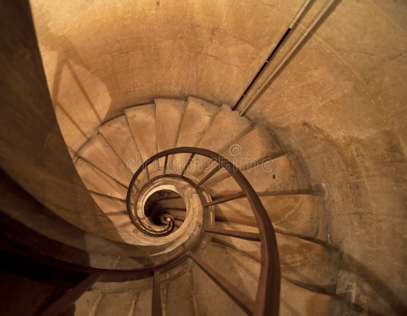 Escadas em espiral imagem de stock
