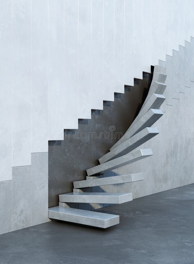 Escadas que conduzem para cima ilustração stock