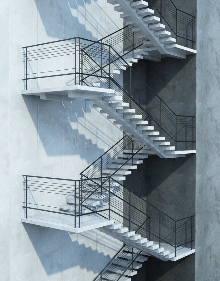 Escadas que conduzem para cima ilustração stock Escadas que conduzem para cima ilustração stock