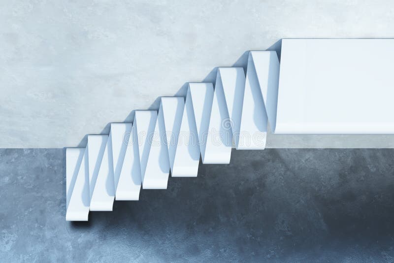 Escadas que conduzem para cima ilustração stock Escadas que conduzem para cima ilustração stock