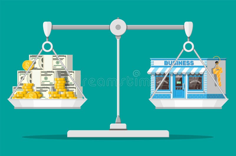 Escala con propiedad comercial con clave y dinero libre illustration Escala con propiedad comercial con clave y dinero libre illustration