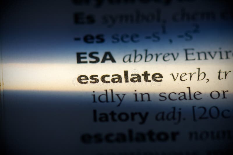 Escalate word in a dictionary. escalate concept, definition. Escalate word in a dictionary. escalate concept, definition