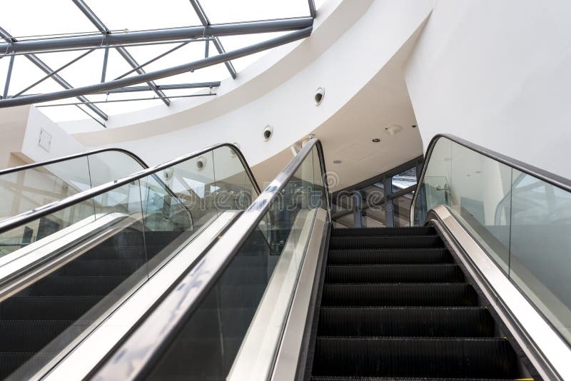 Escalator Stock Image Image Of Railing Lighting Interior