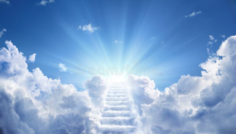 Escalier amenant au ciel merveilleux