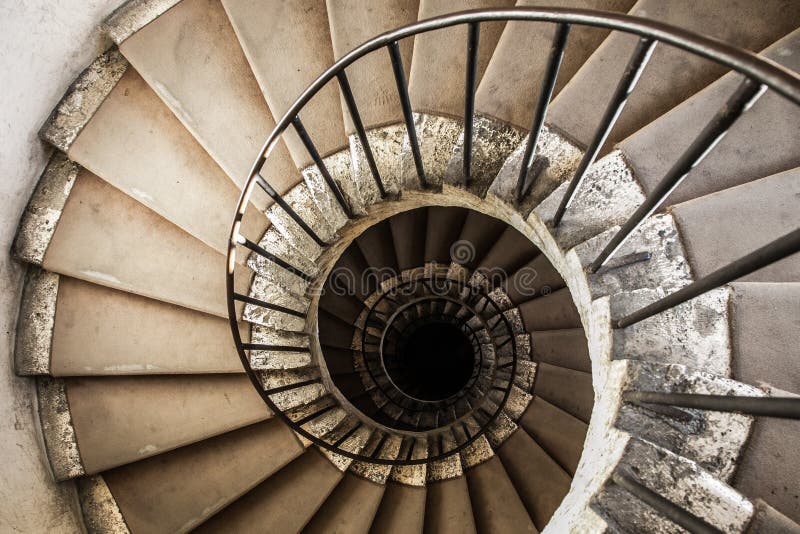 Escaliers en spirale photographie stock libre de droits