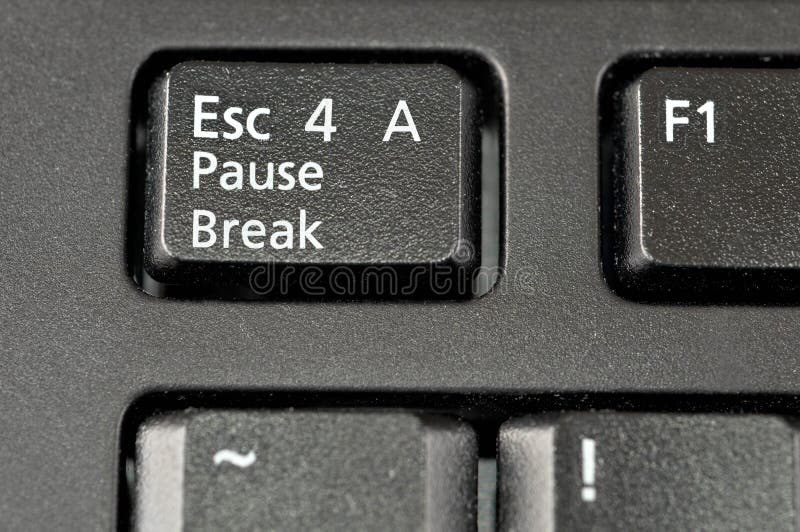 Escape for a Pause Break keyboard key