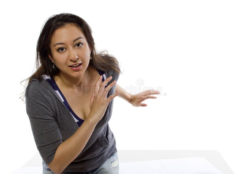 Beautiful Young Unconscious Knocked Out Woman Stock Photo