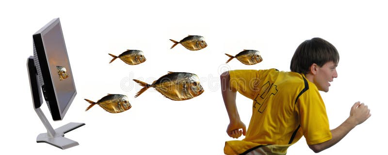 Escaping the man stock photography Escaping the man stock photography