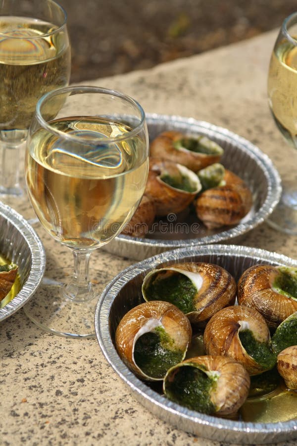 Escargot, antipasto. fotografia stock Escargot, antipasto. fotografia stock