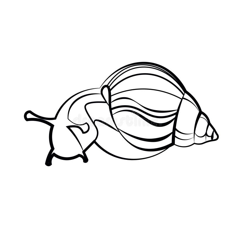 Escargot de découpe illustration de vecteur Escargot de découpe illustration de vecteur