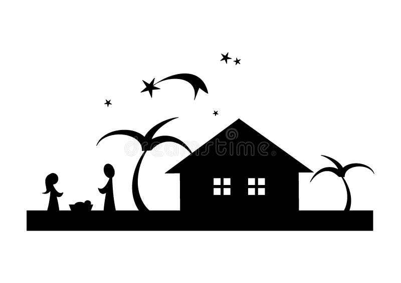 Escena de la natividad ilustración del vector Escena de la natividad ilustración del vector