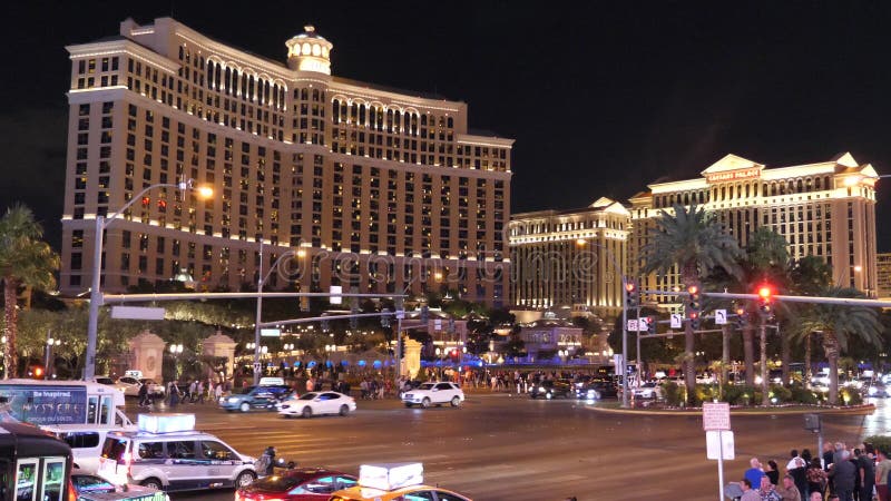 Escena de la noche de Las Vegas