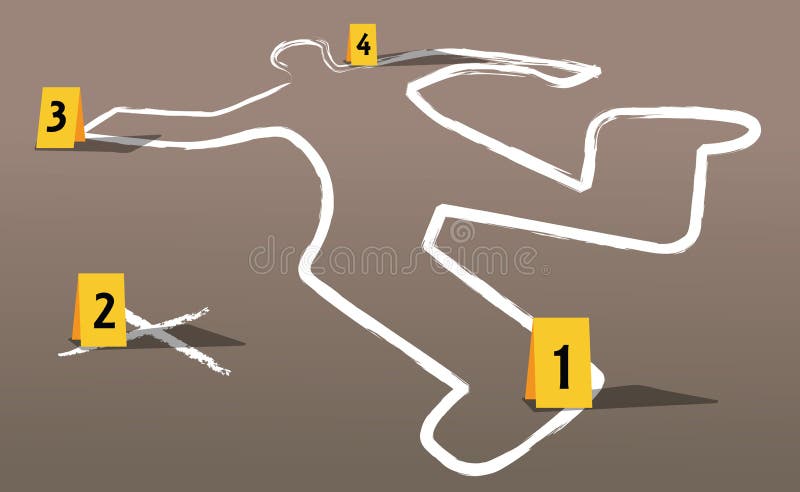 Escena del crimen libre illustration Escena del crimen libre illustration