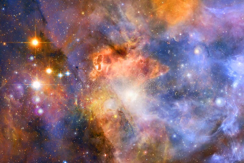 Escena del universo con estrellas y galaxias en el espacio profundo que muestra la belleza de la exploración espacial. elementos amueblados por la nasa
