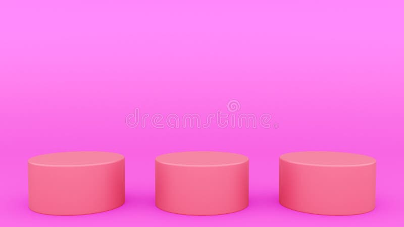 Escena púrpura 3d mínimo de tres podios cilíndricos que rinde mofa minimalistic moderna para arriba, plantilla en blanco, escapar libre illustration Escena púrpura 3d mínimo de tres podios cilíndricos que rinde mofa minimalistic moderna para arriba, plantilla en blanco, escapar libre illustration