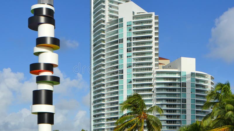 Escena tropical de Miami Beach