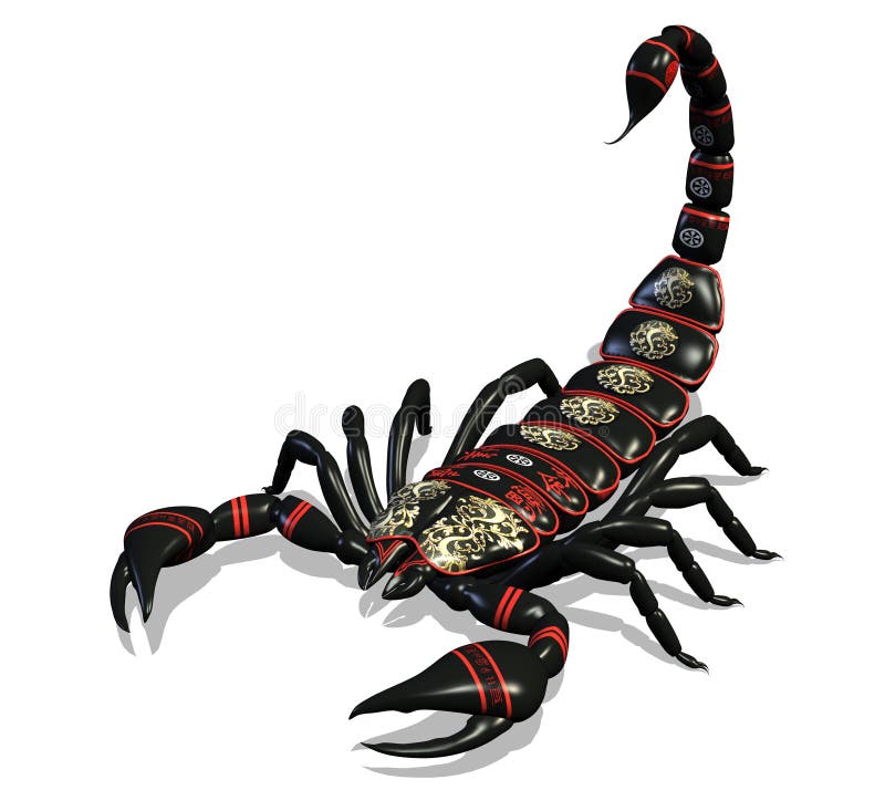 Escorpión - con el camino de recortes ilustración del vector Escorpión - con el camino de recortes ilustración del vector