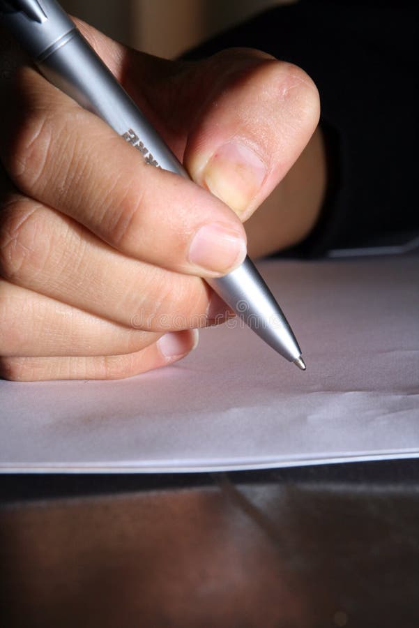 Escreva uma letra foto de stock Escreva uma letra foto de stock