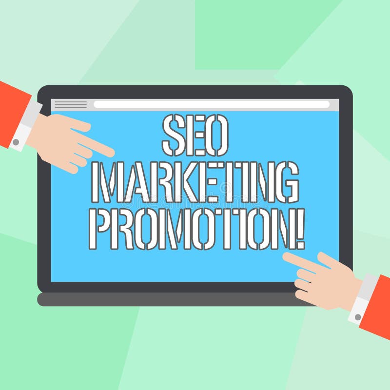 Escrita conceptual da mão que mostra Seo Marketing Promotion Foto do negócio que apresenta para melhorar a exposição do índice e ilustração royalty free Escrita conceptual da mão que mostra Seo Marketing Promotion Foto do negócio que apresenta para melhorar a exposição do índice e ilustração royalty free