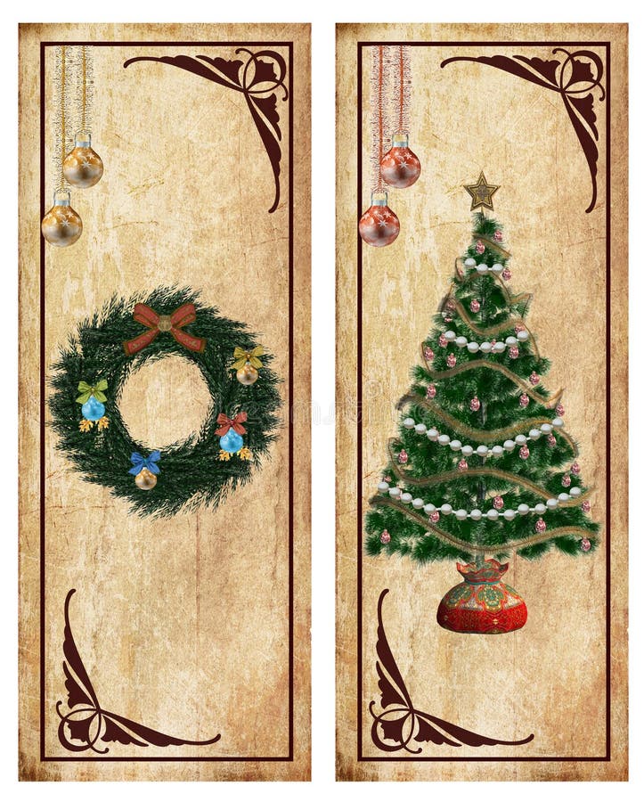 Escrituras de la etiqueta de la Navidad stock de ilustración Escrituras de la etiqueta de la Navidad stock de ilustración