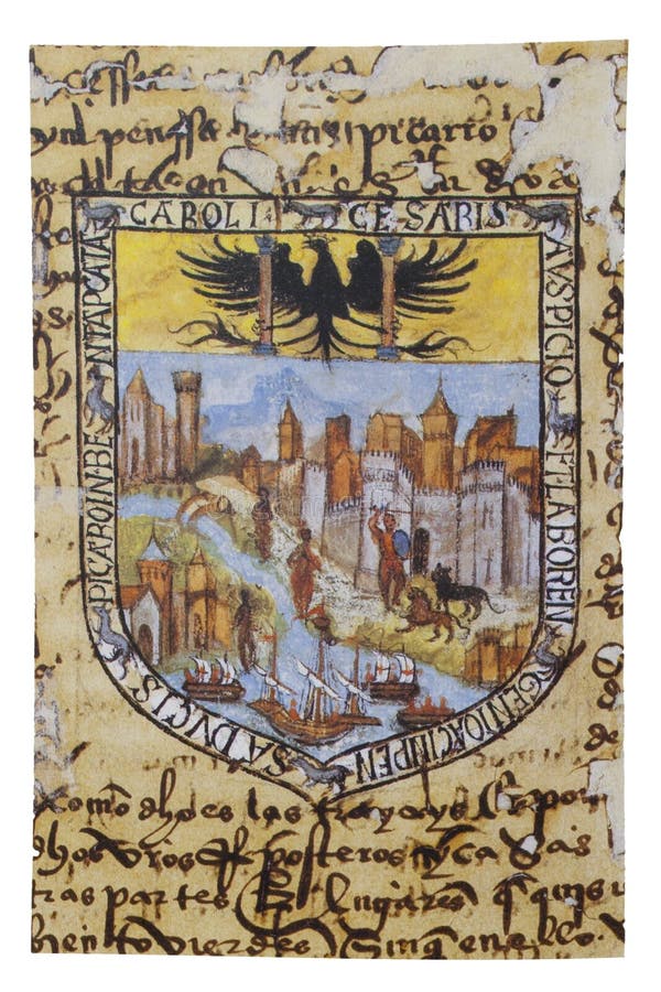 Coat of Arms granted to Francisco Pizarro by the crown, 1529. General Archive of Indies, Seville. Coat of Arms granted to Francisco Pizarro by the crown, 1529. General Archive of Indies, Seville