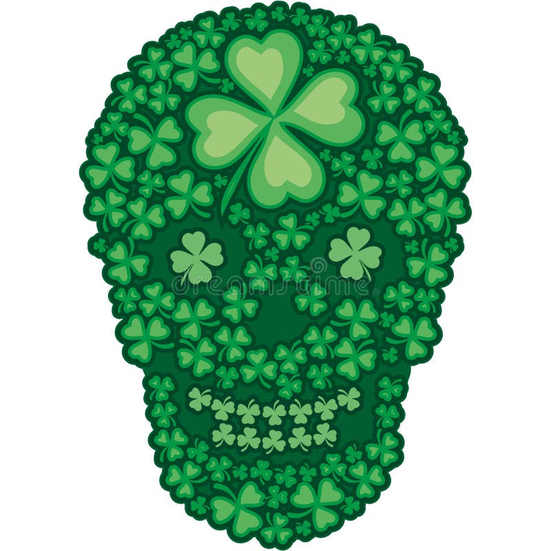 Escudo de armas irlandés con el cráneo libre illustration Escudo de armas irlandés con el cráneo libre illustration