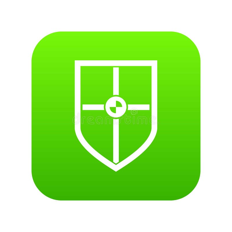Escudo para el verde digital del icono de la lucha libre illustration Escudo para el verde digital del icono de la lucha libre illustration