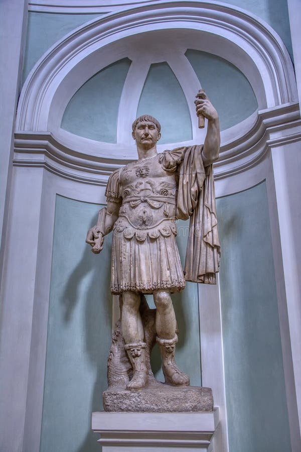 Escultura de m?rmol romana en Florencia, Italia