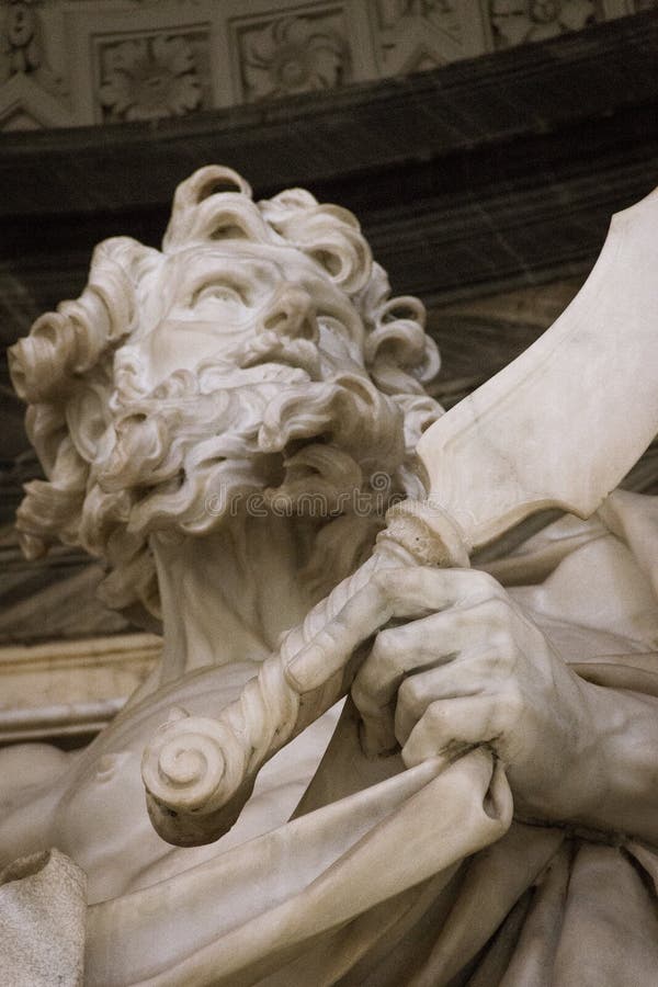 Escultura de St Bartholomew fotografía de archivo Escultura de St Bartholomew fotografía de archivo