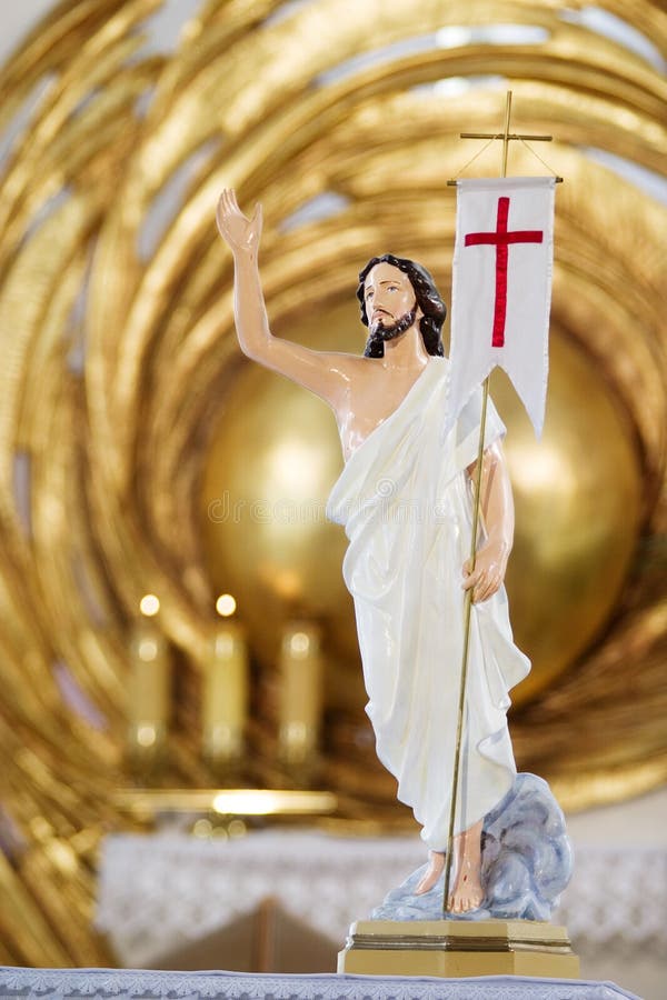 Escultura del Jesucristo en la catedral foto de archivo libre de regalías Escultura del Jesucristo en la catedral foto de archivo libre de regalías